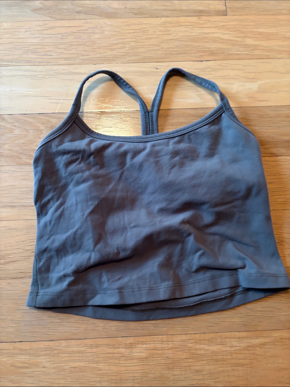 Beyond Yoga Gray Cropped Tank Top